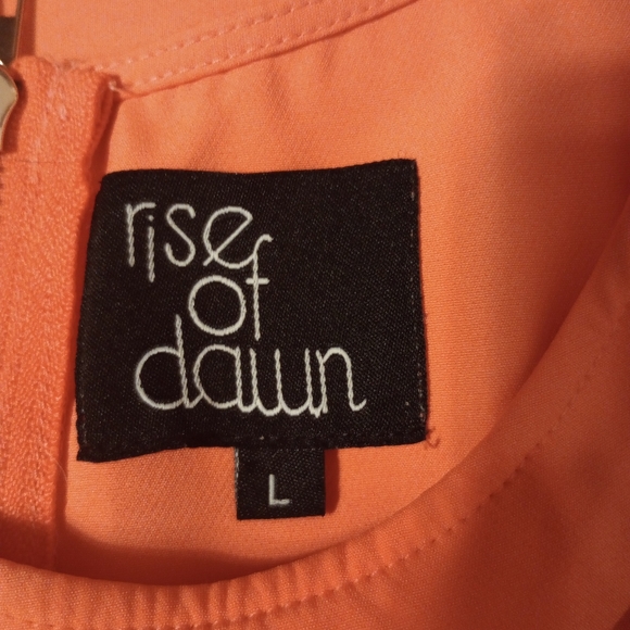 Rise of Dawn Women's Size Large Orange Bodycon Mini Dress - Picture 5 of 7